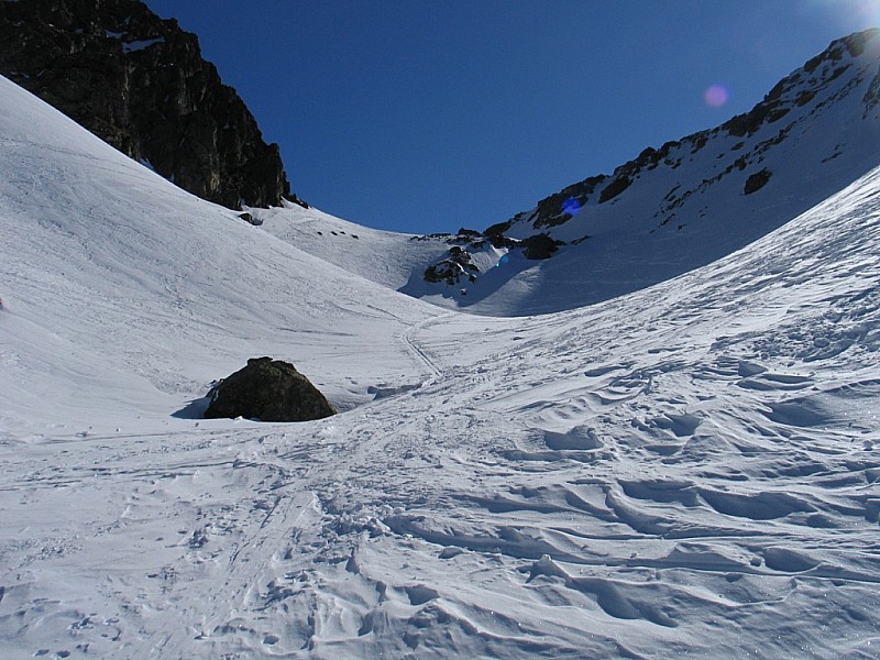 Combe : Peu avant d'arriver au Col de la pte Vaudaine.