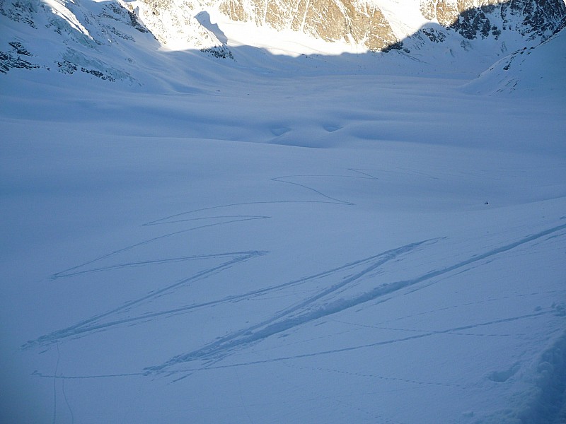 zolie trace ! : pour accéder au couloir menant au col du Mont brulé