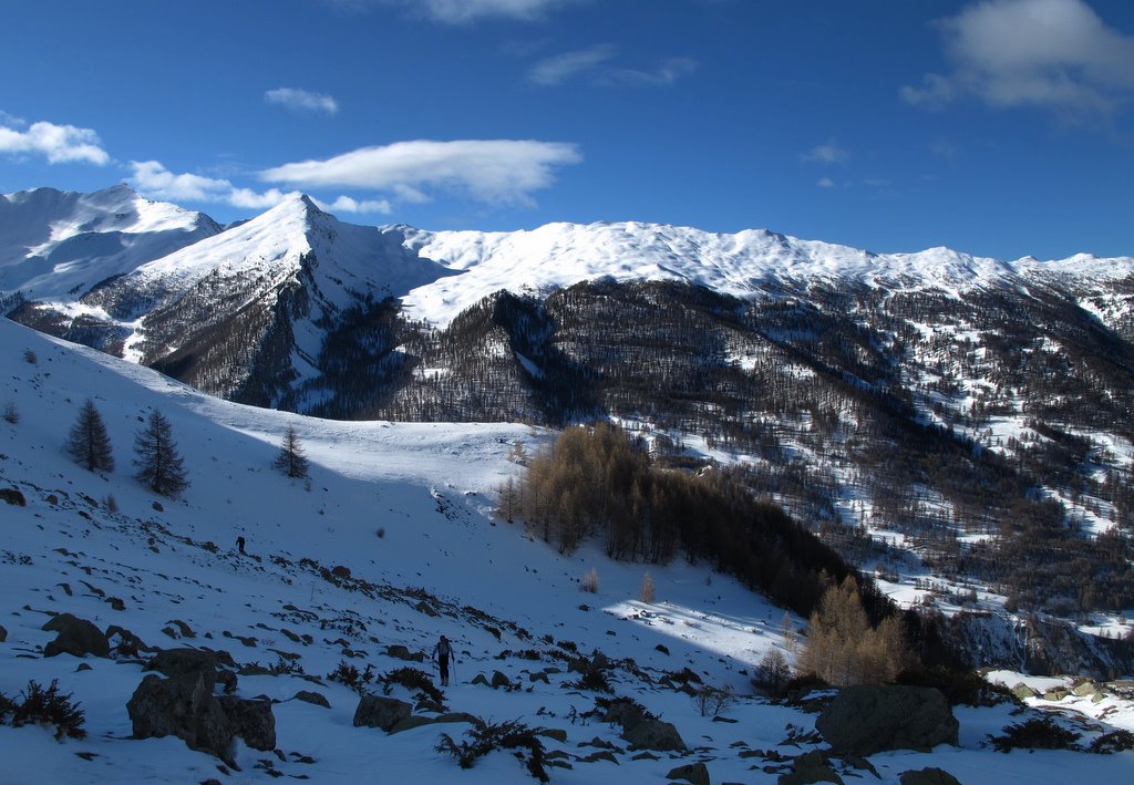 Le bas du Vallon de Jaffueil : Très skiant malgré les nombreux rochers