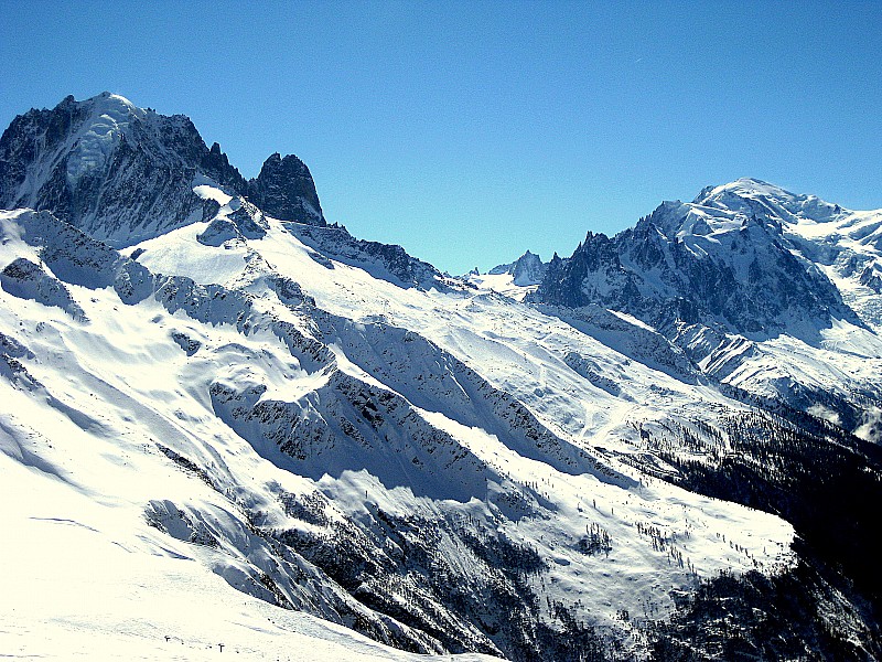 Mt Blanc et la Verte : 2 collines bien connues...