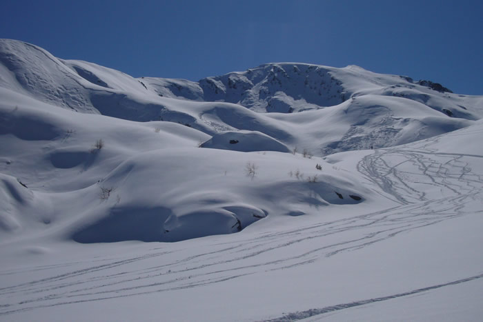 Rive droite du vallon 02 : Plaques parties en rive droite en N