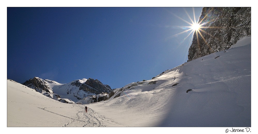 Enfin le soleil : à l'ombre ça caille à cause du vent