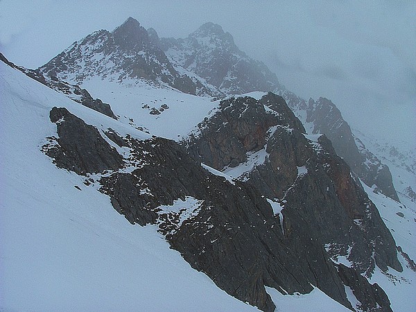 Pointe des Rateaux : Arrivée de la perturbation.