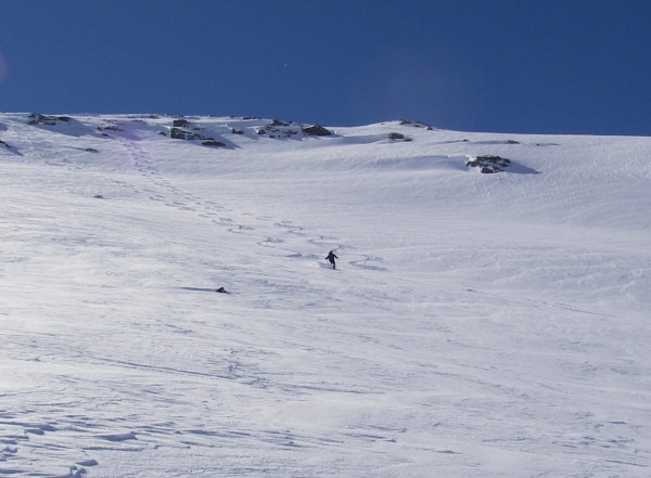 Neige italienne : Descente côté italien