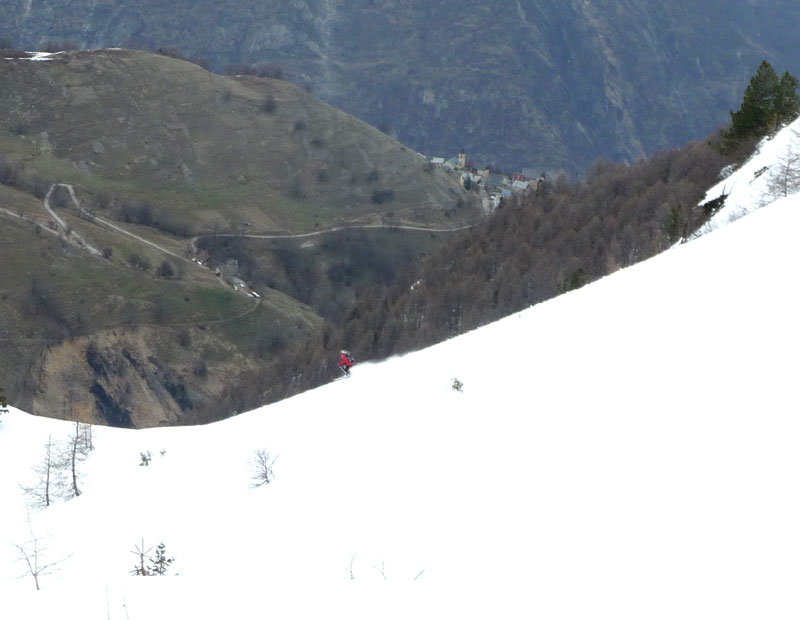 Skiaudessus de Villard Reymond : Ski au dessus de Villard Reymond