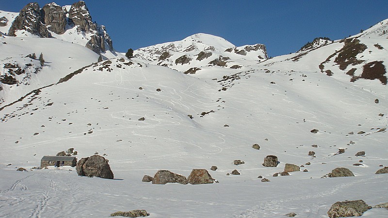 Vers la cabane 1853m
