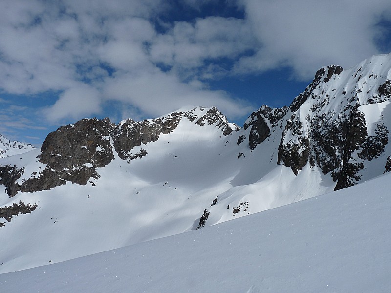 La cime du Lombard. : La cime des Gaisses et à sa G