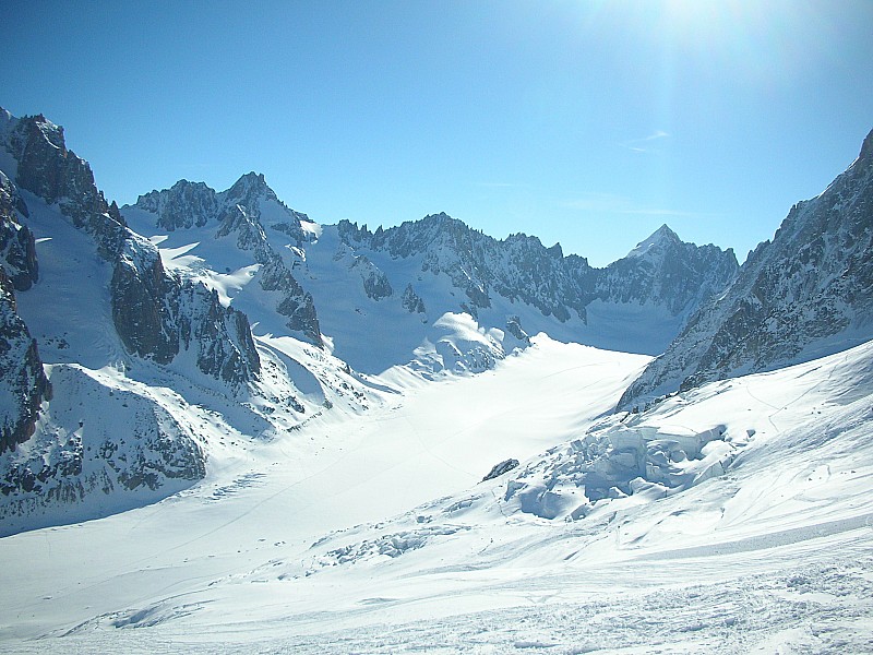 Col du Tour Noir : Glacier d' Argentière et Aiguilles Rouges du Dolent