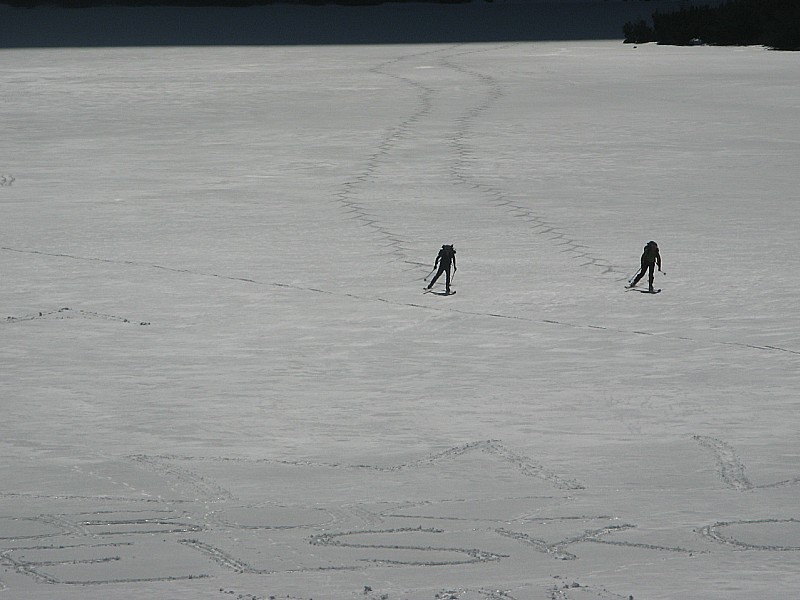 lac de Morski oko : pas de patinage sur la glace