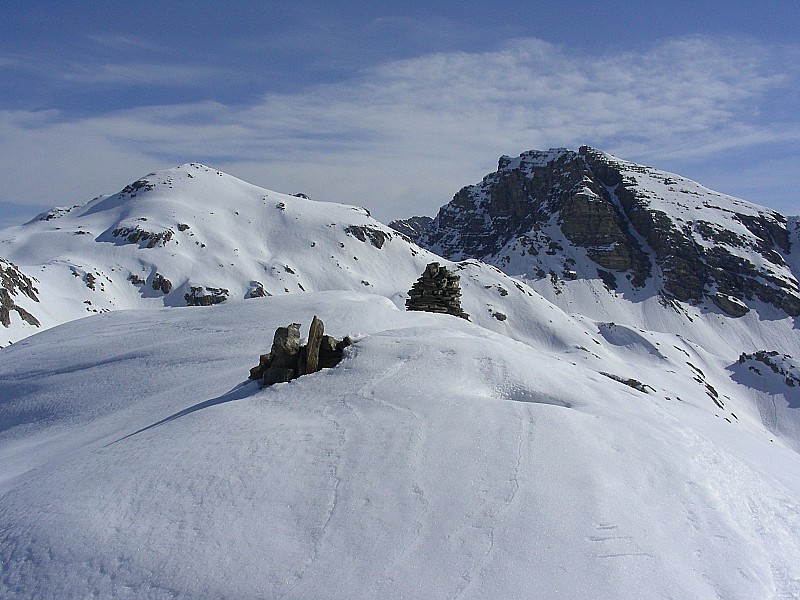 Au sommet : Avec le Roc Blanc et la tête de Couleau