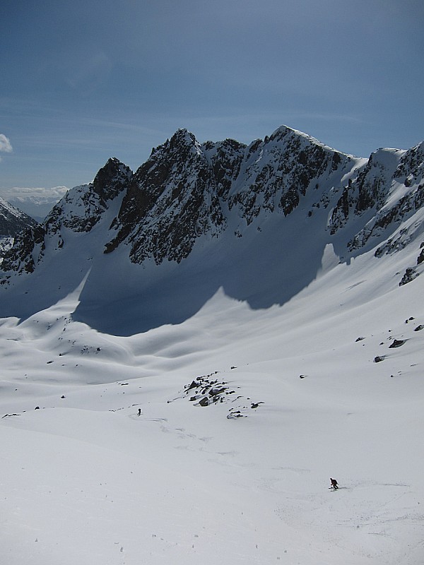 Belles pentes sous la Ratera
