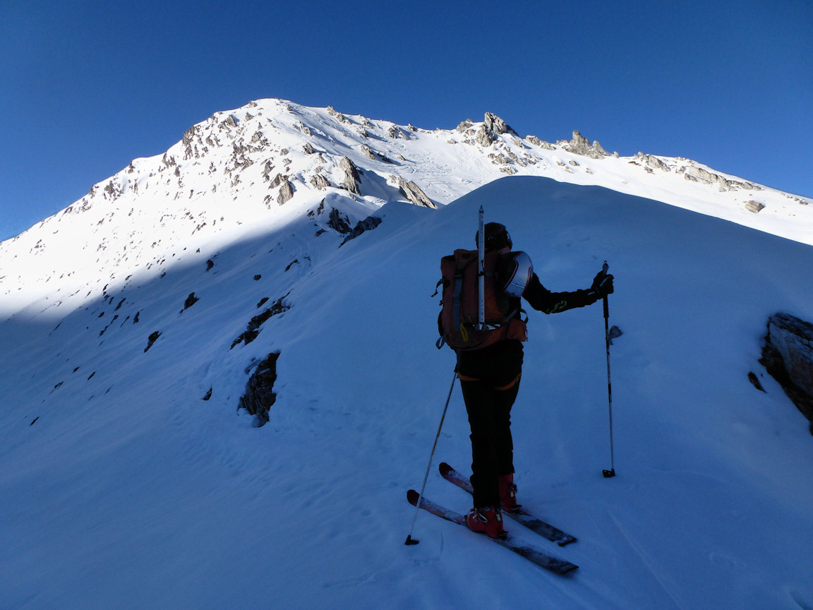 Courte traversée descendente : Juste avant de rejoindre le col du Vallonnet.