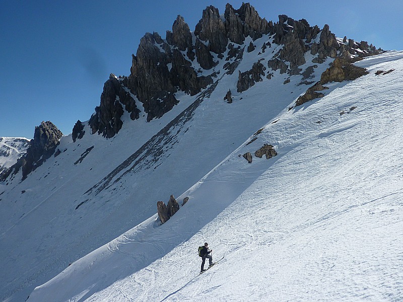 arrivée au col