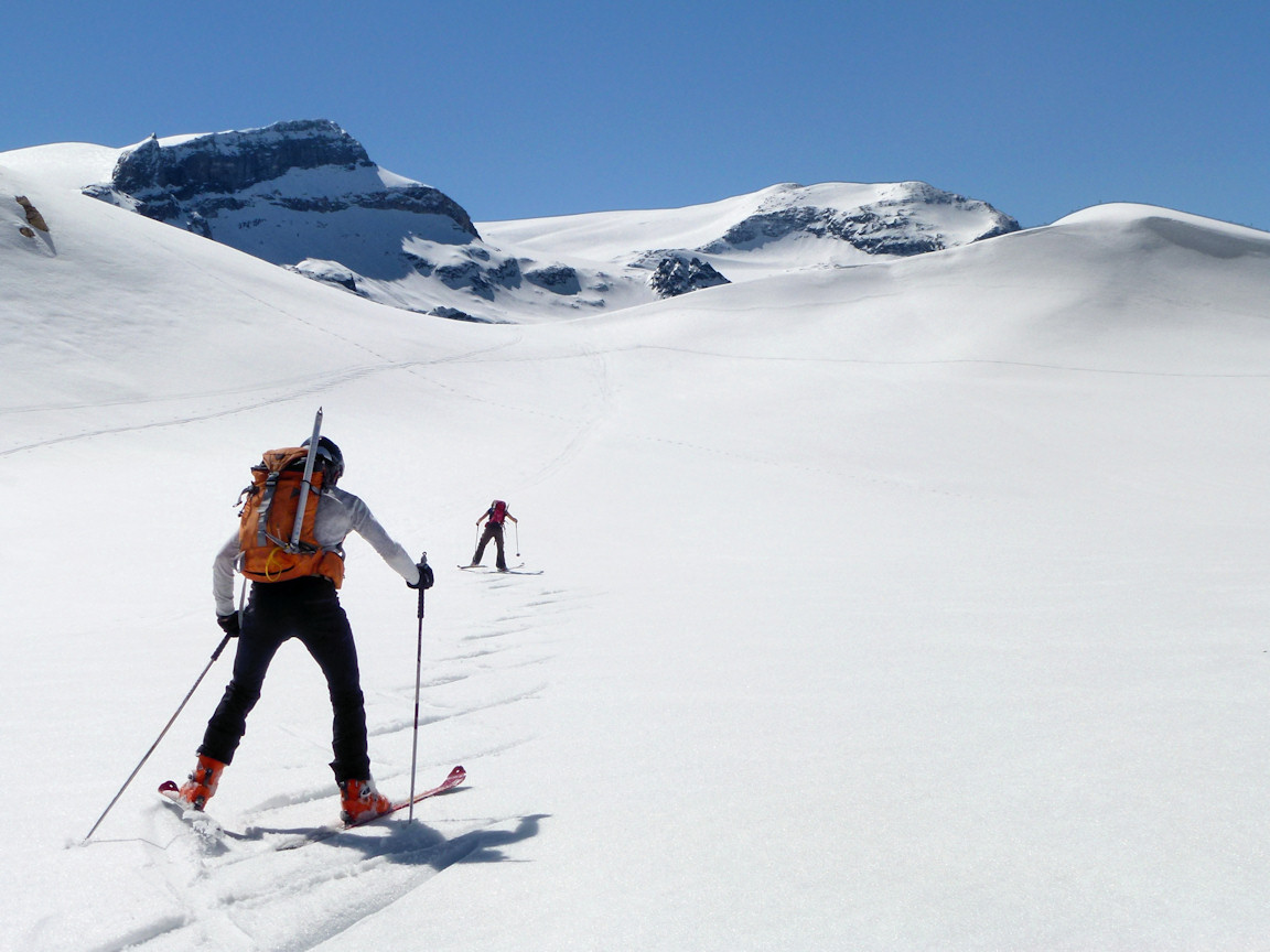 #17 Petite remontée : Pour rejoindre la crête à proximité du chalet des gardes. Petite remontée : Pour rejoindre la crête à proximité du chalet des gardes.