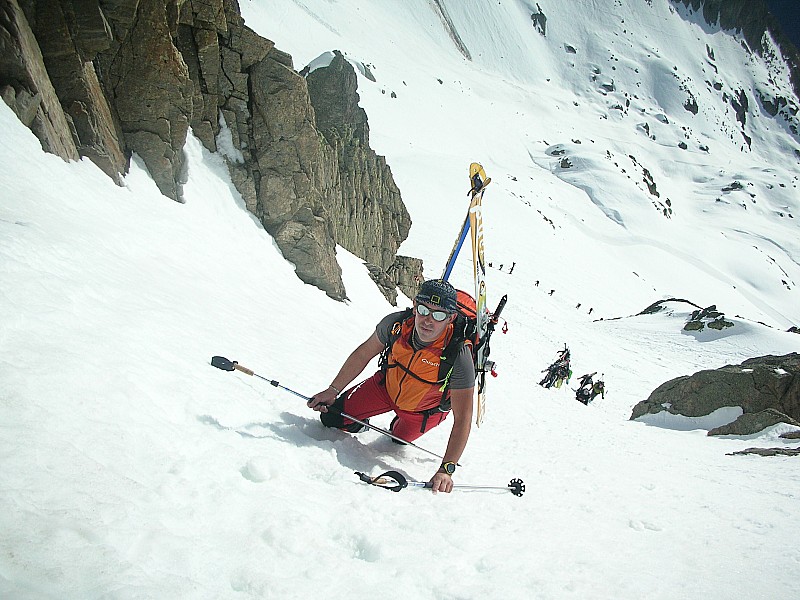 Crochues Bérard : Gégé à la montée aux Crochues
