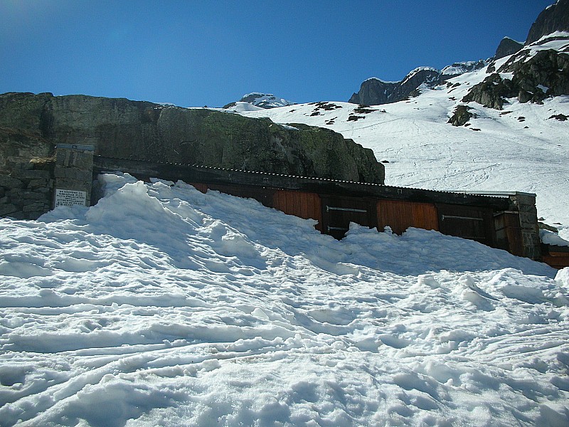 Crochues Bérard : Un signe: on voit le refuge Bérard ...