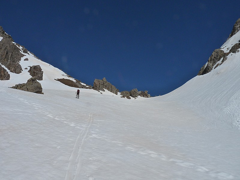 Arrivée. : Au col de Fenestre.