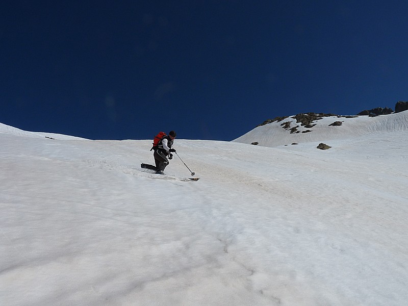 Sous le pas des Ladres. : Thierry envoie en telemark.