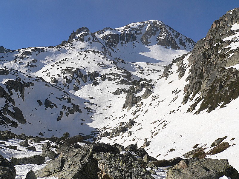 Combe Nord Pic de l'Esquelle : itinéraire de montée