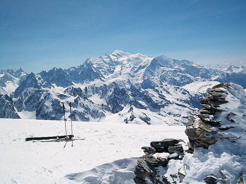 Sommet et Mont-Blanc : C'est d'un classique. "C'est pas la carte postale ; c'est moi qui l'ai prise ;-)"