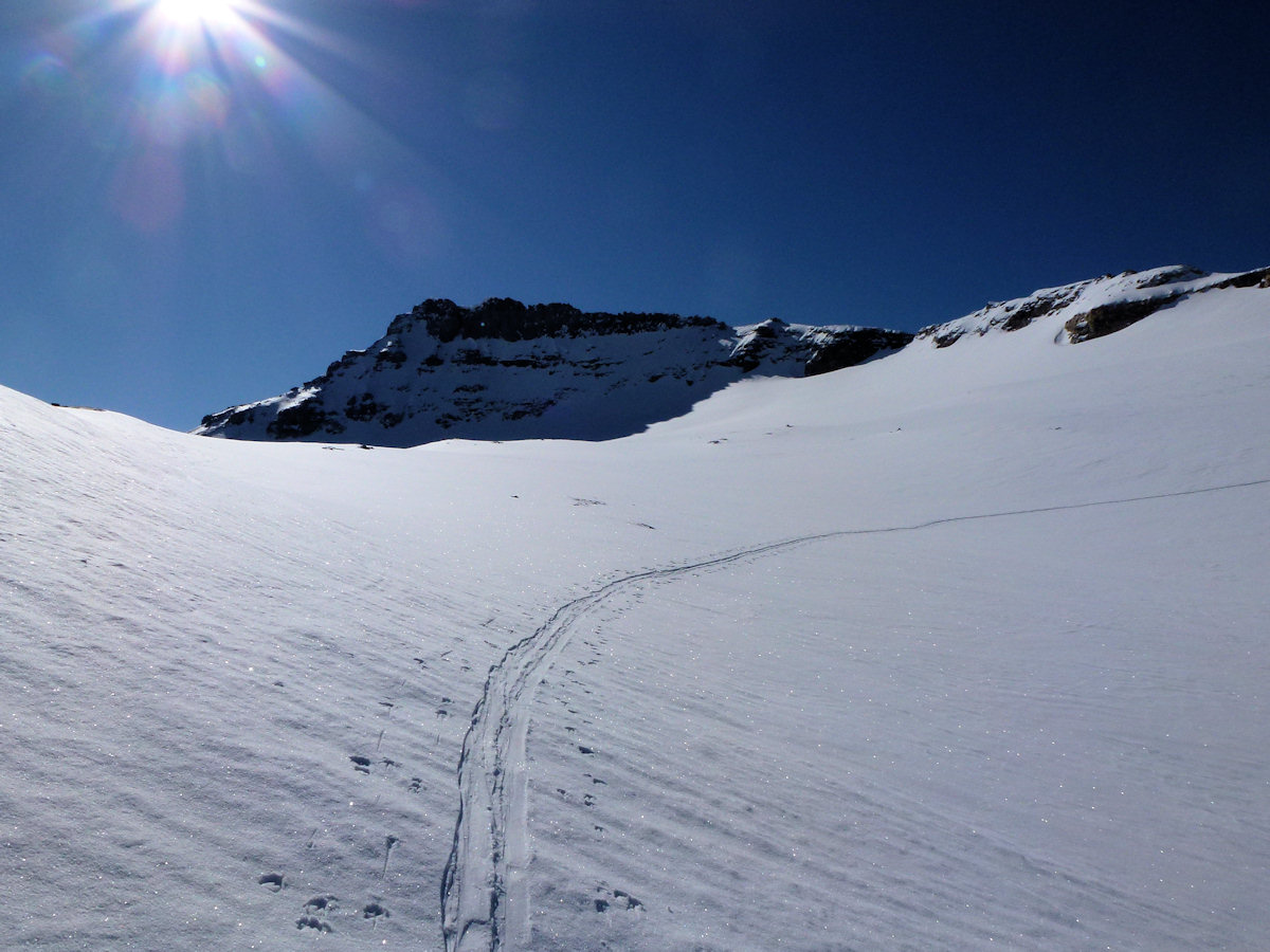 l'arête de la Rechasse : Vue juste avant d'arriver sur les dômes.