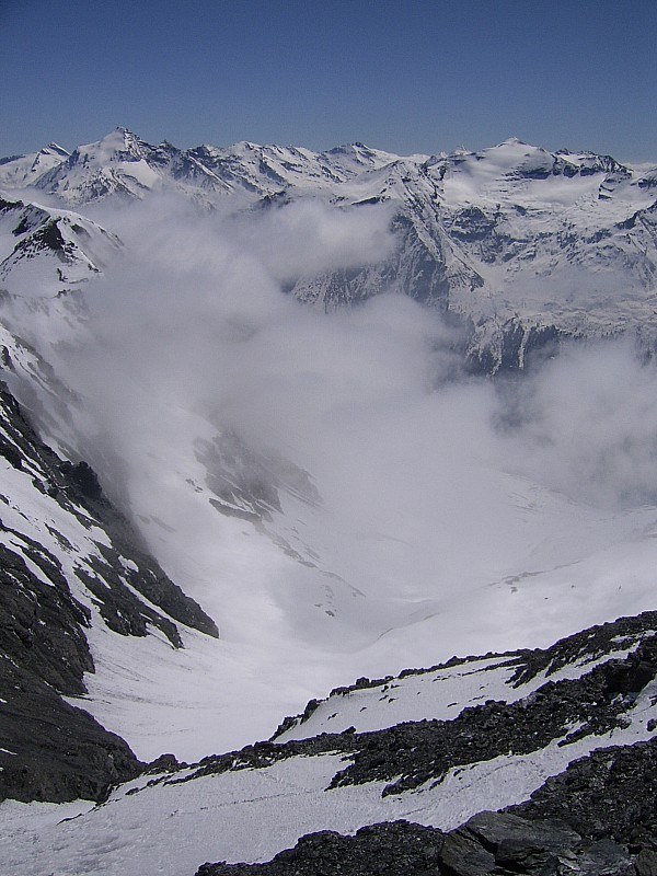 glacier de pisselerand : on descend là puis virage à droite