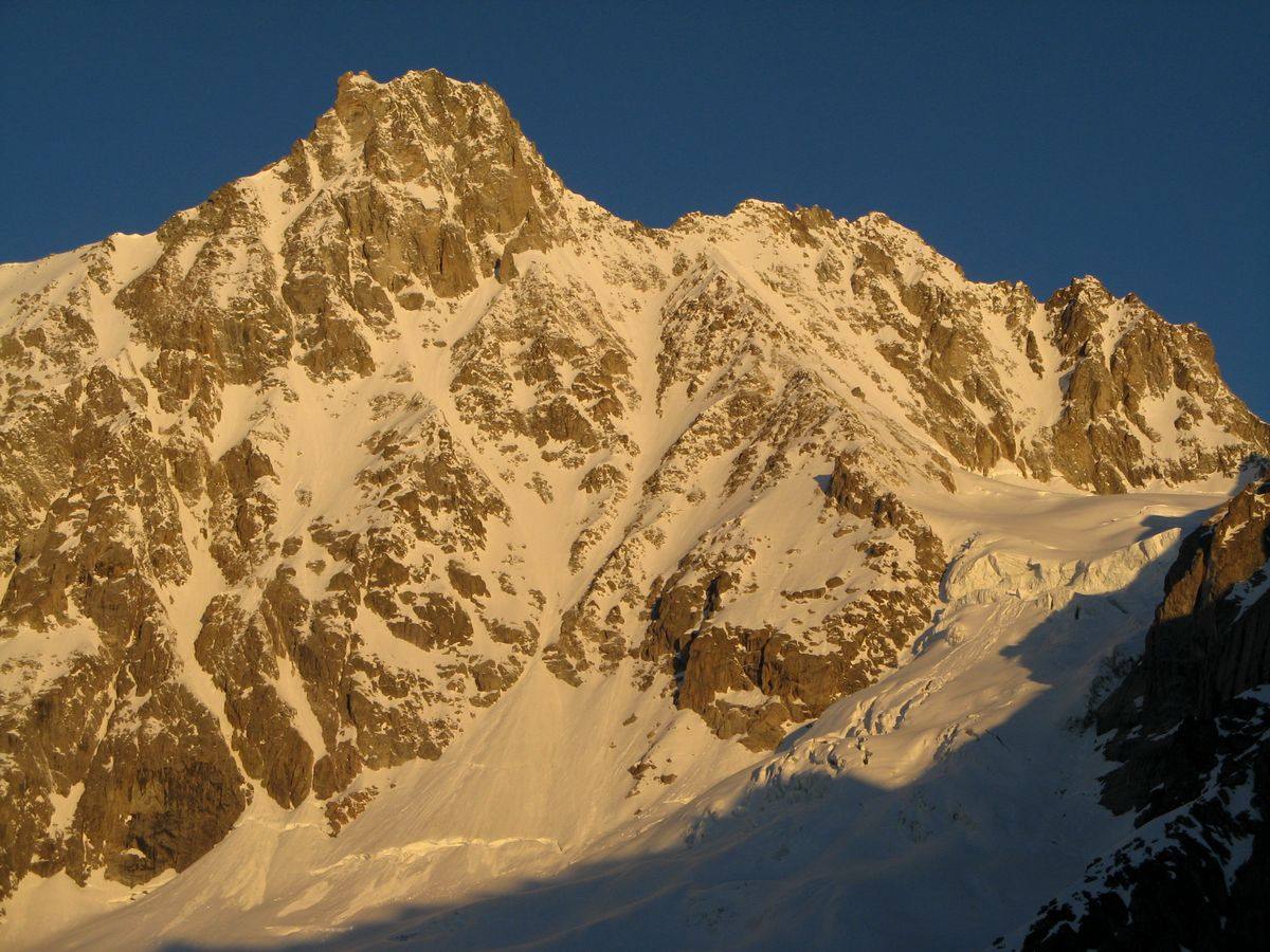 Le Tour Noir : Nos 2 compagnons de Cabane au dessus du verrou du couloir Est du Tour Noir