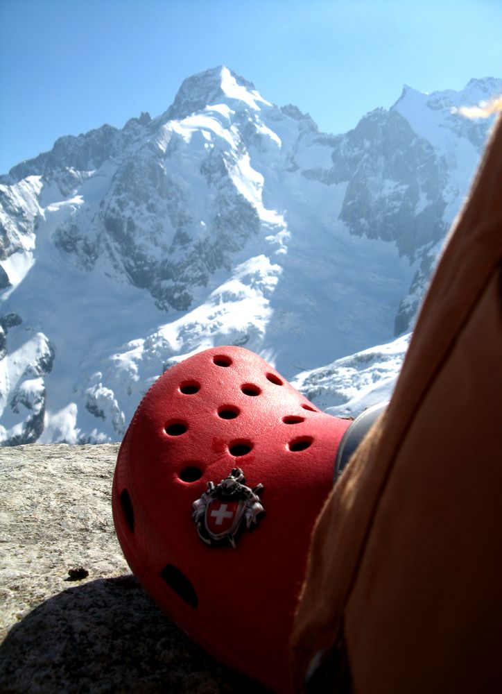 cabane de l'A Neuve : ... avec des chaussons au Top !