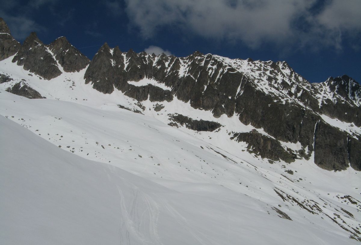 Grande Lui : Une descente agréable sous la cabane