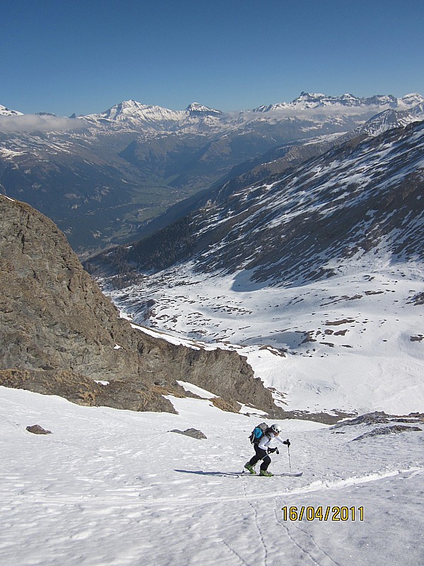 Pointe du Greffier : Ca passe à skis jusqu'à 2900m environ