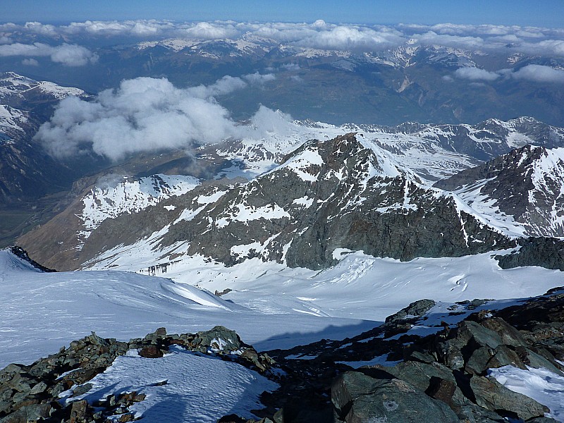 Mt Pourri : Glacier du Geay vu du haut