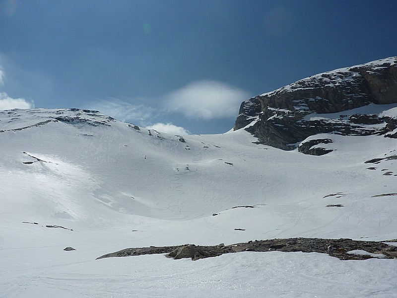 De la poudre : C'était bien le seul coin ou il y en avait aujourd'hui, avec la glace dessous