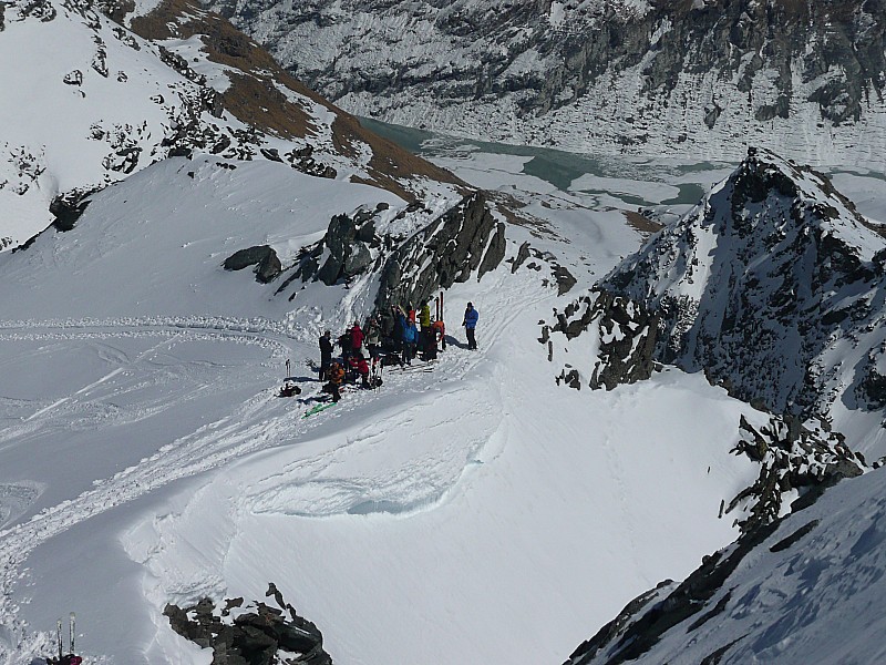 Rosa Blanche (3325 m) : le groupe vue d'en haut