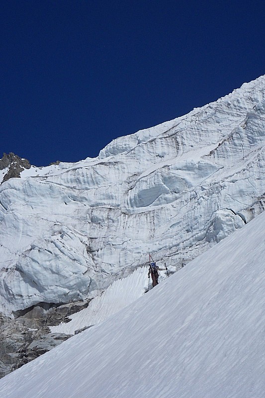 Glacier de la Selle : verrou rive gauche