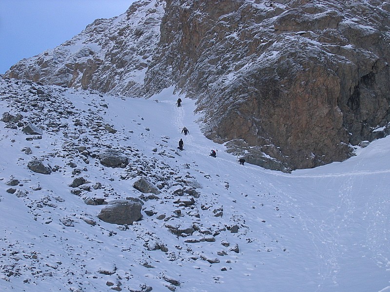 grimpette couloir : à pieds