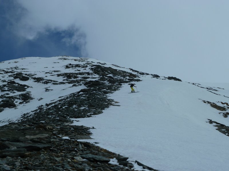 Dôme des Nants : ça paaasse à ski, mais un ski va bientôt se faire la malle