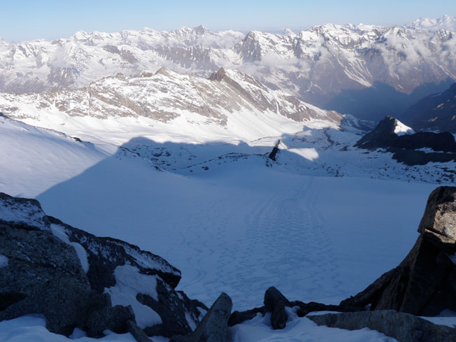 descente rapide sans corde : bon cramponnage(des rappels équipés)