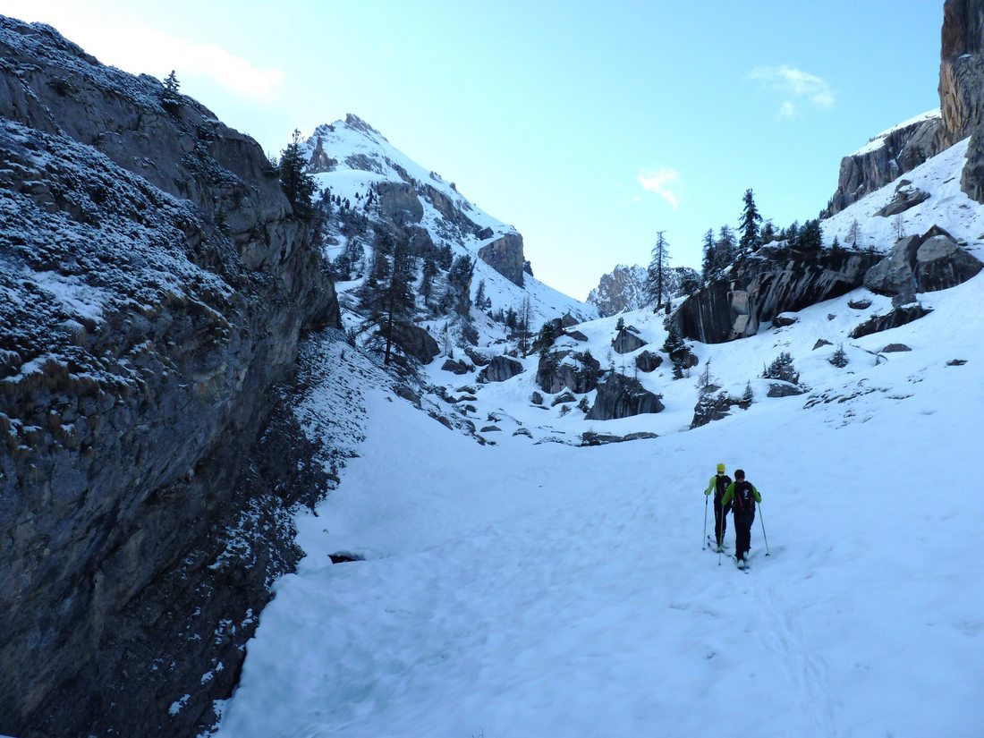 Montée du vallon des pelouses : Partie basse