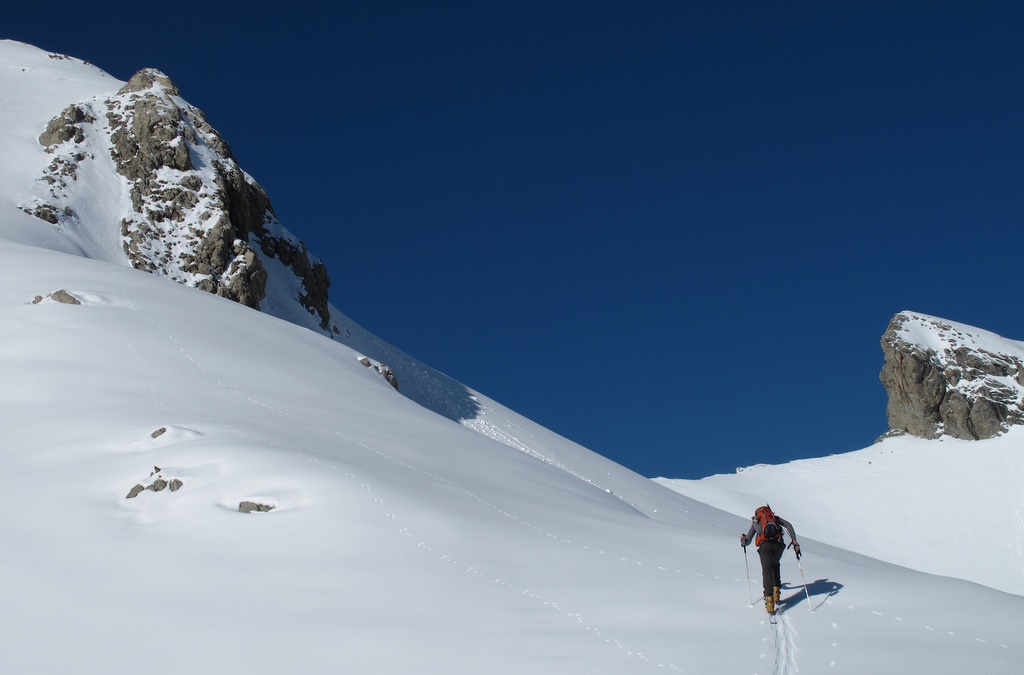 Le Col de l'Encombrette : On va monter à gauche