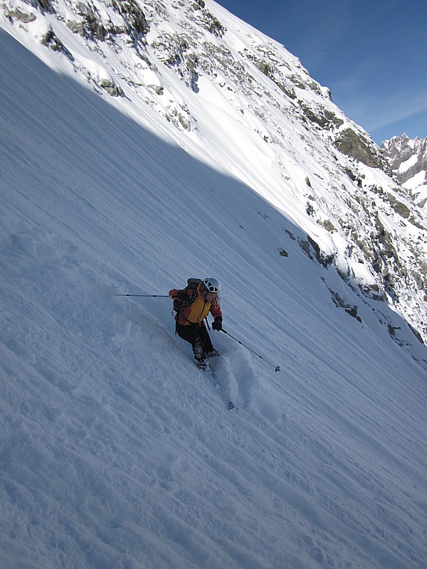 Couloir Nord de Roche Faurio : Poudreuse...