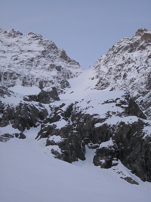 Couloir Nord Roche Faurio : J'ai beau être matinale...