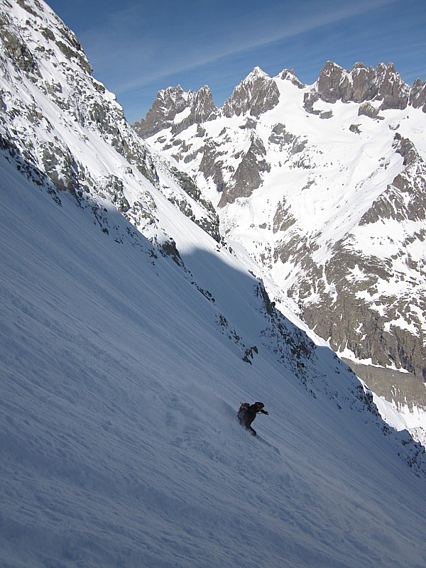 Couloir Nord Roche Faurio : Re-poudreuse