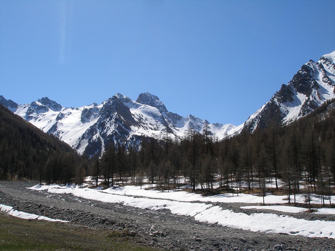 aperçu de l'enneigement : depuis la bergerie du bois noir