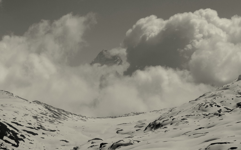 Le Col de Longet... : ...et le Viso dans la chantilly !