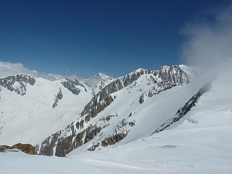 A la vue des Dômes de Miage : Rappel : Encore un projet coché, la descente du Glacier d'Armancette
