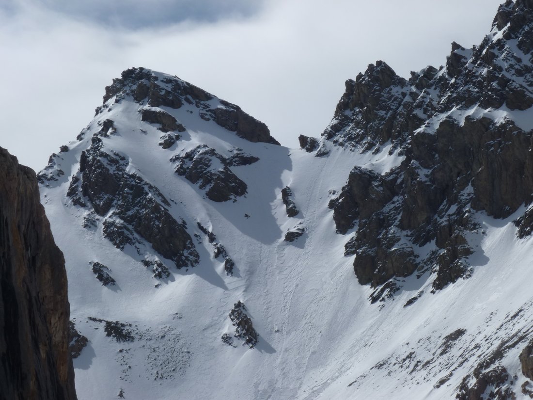 Versant nord au retour : Petit coup d'œil derrière !