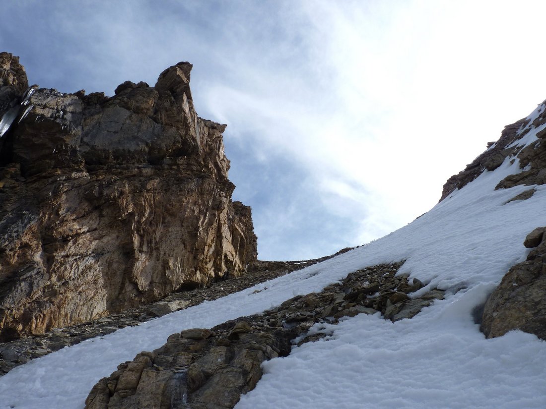 Sommet du couloir sud ouest