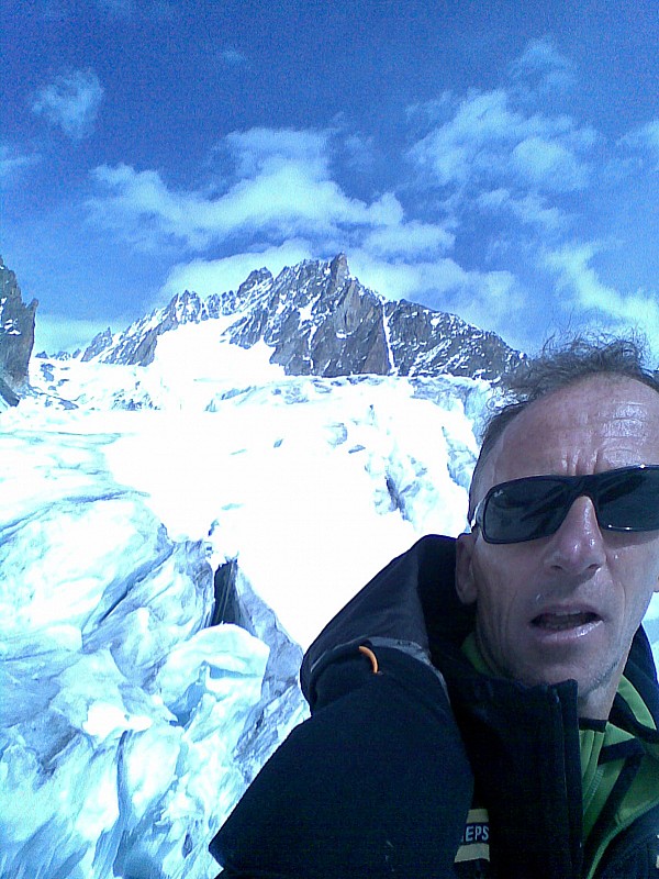 glacier d argentiere : descente