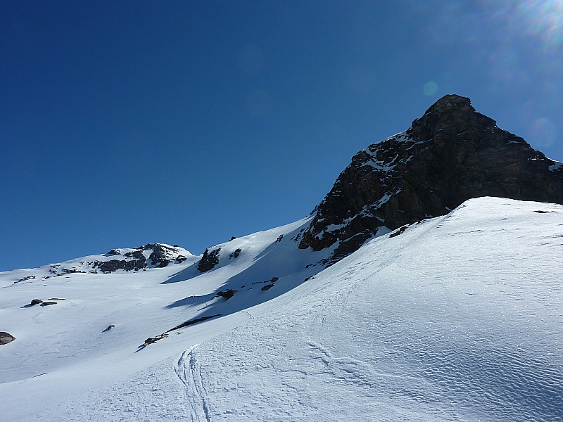 Glacier Ferrand : Au fond, la Pointe Niblé
