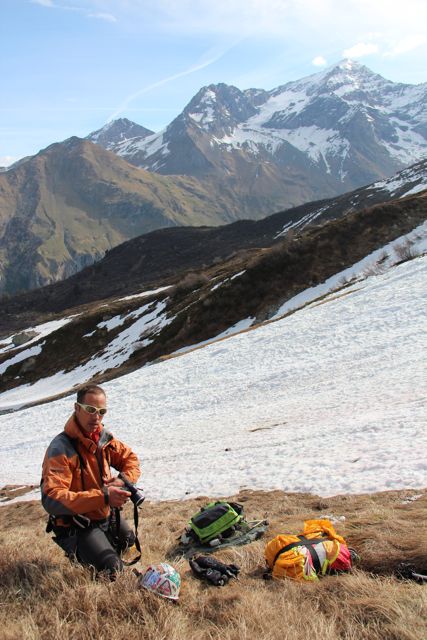Col du midi de Bellecote : je deplie le bazard